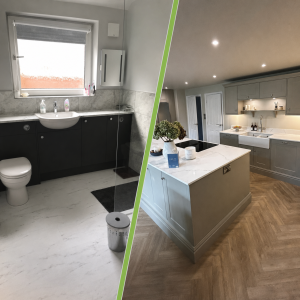 Kitchens &</br> Bathrooms
